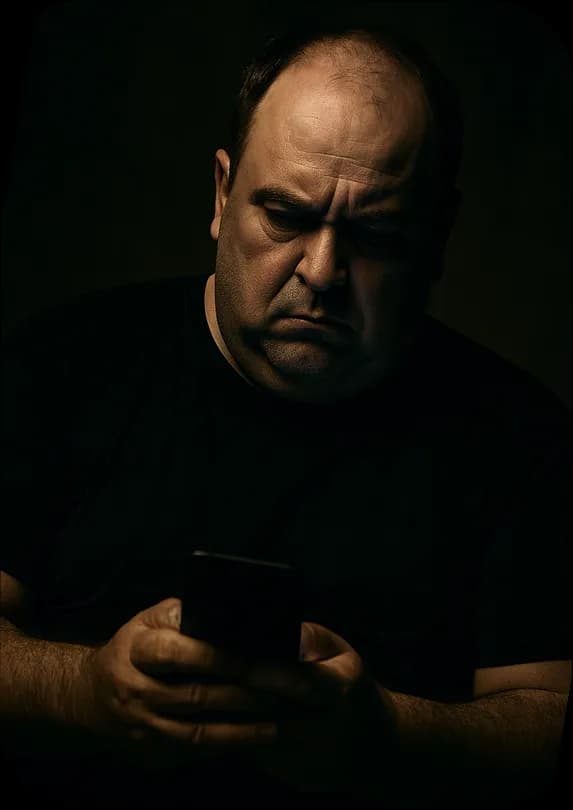 Online predátor Postava v kapuci - ilustrace online predátora